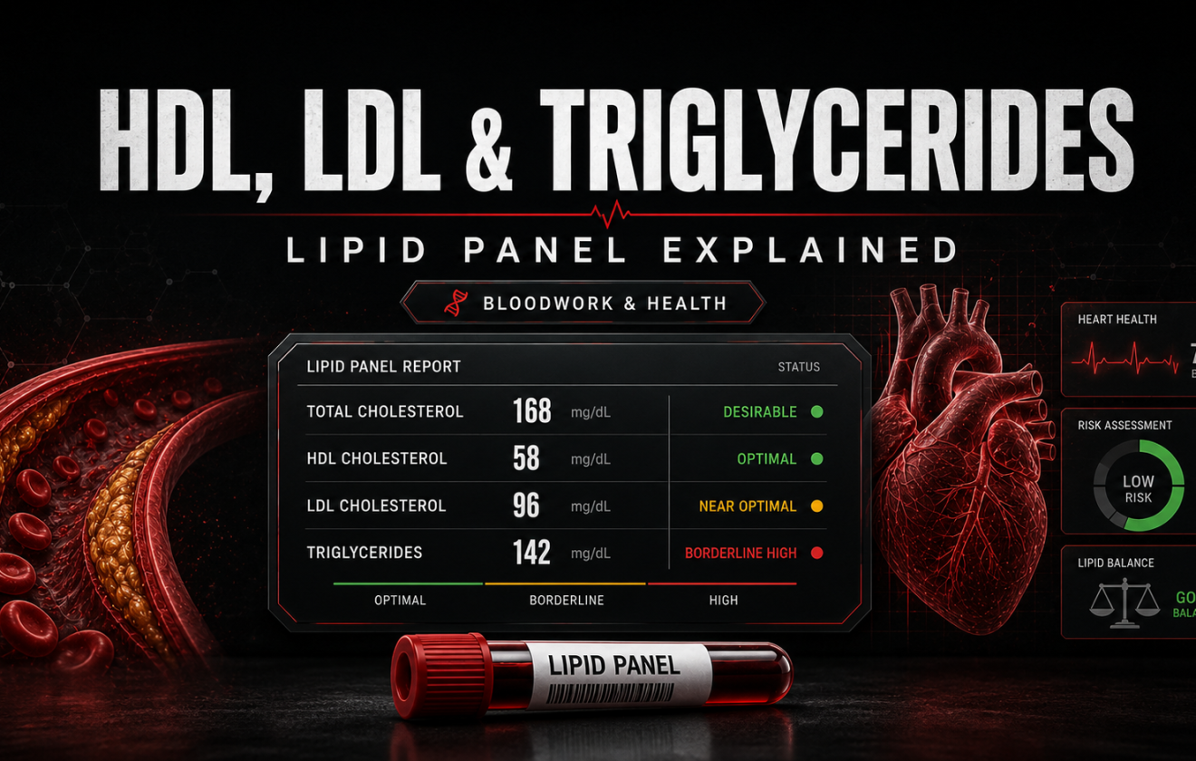 lipid panel HDL LDL triglycerides bloodwork markers