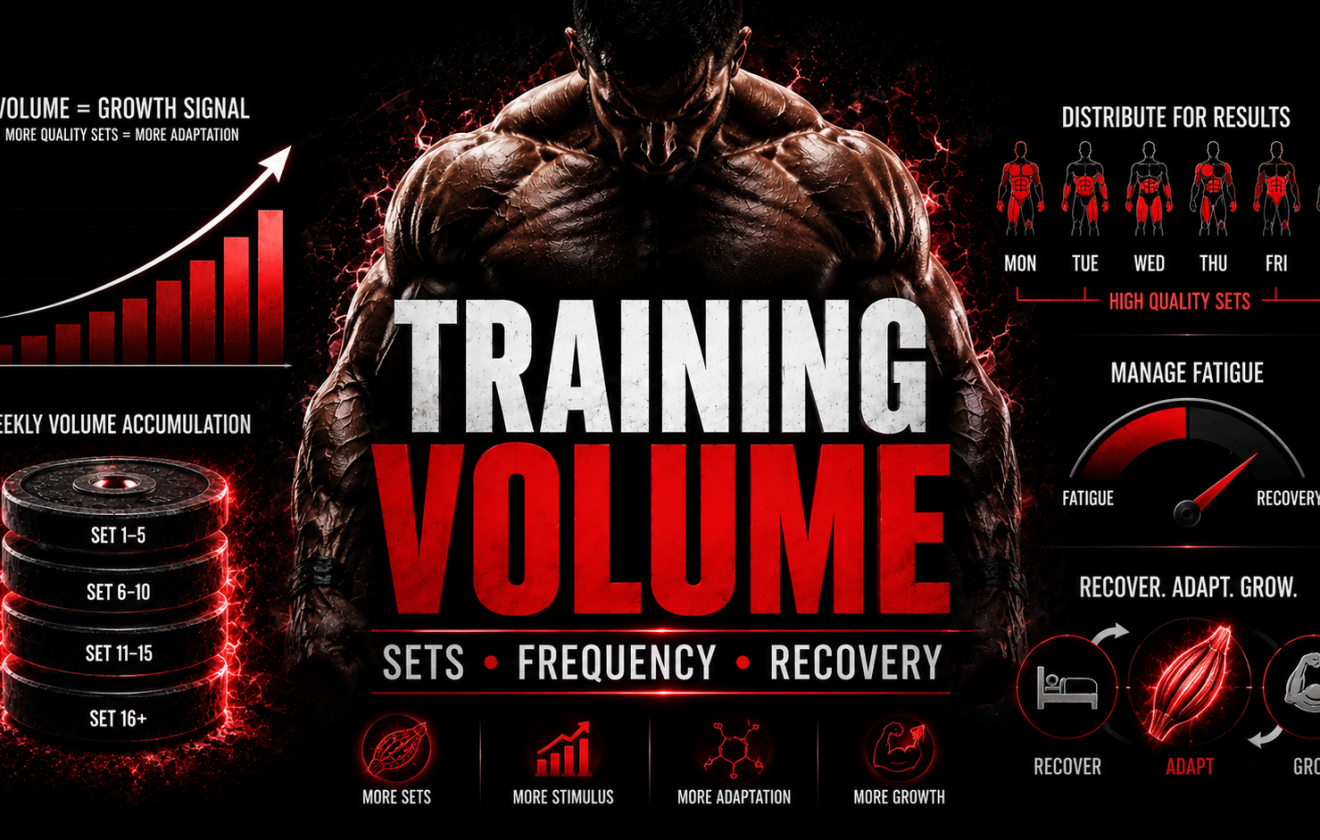 Training volume explained with sets frequency and recovery