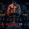Bulking vs cutting nutrition guide about muscle gain fat loss and calories