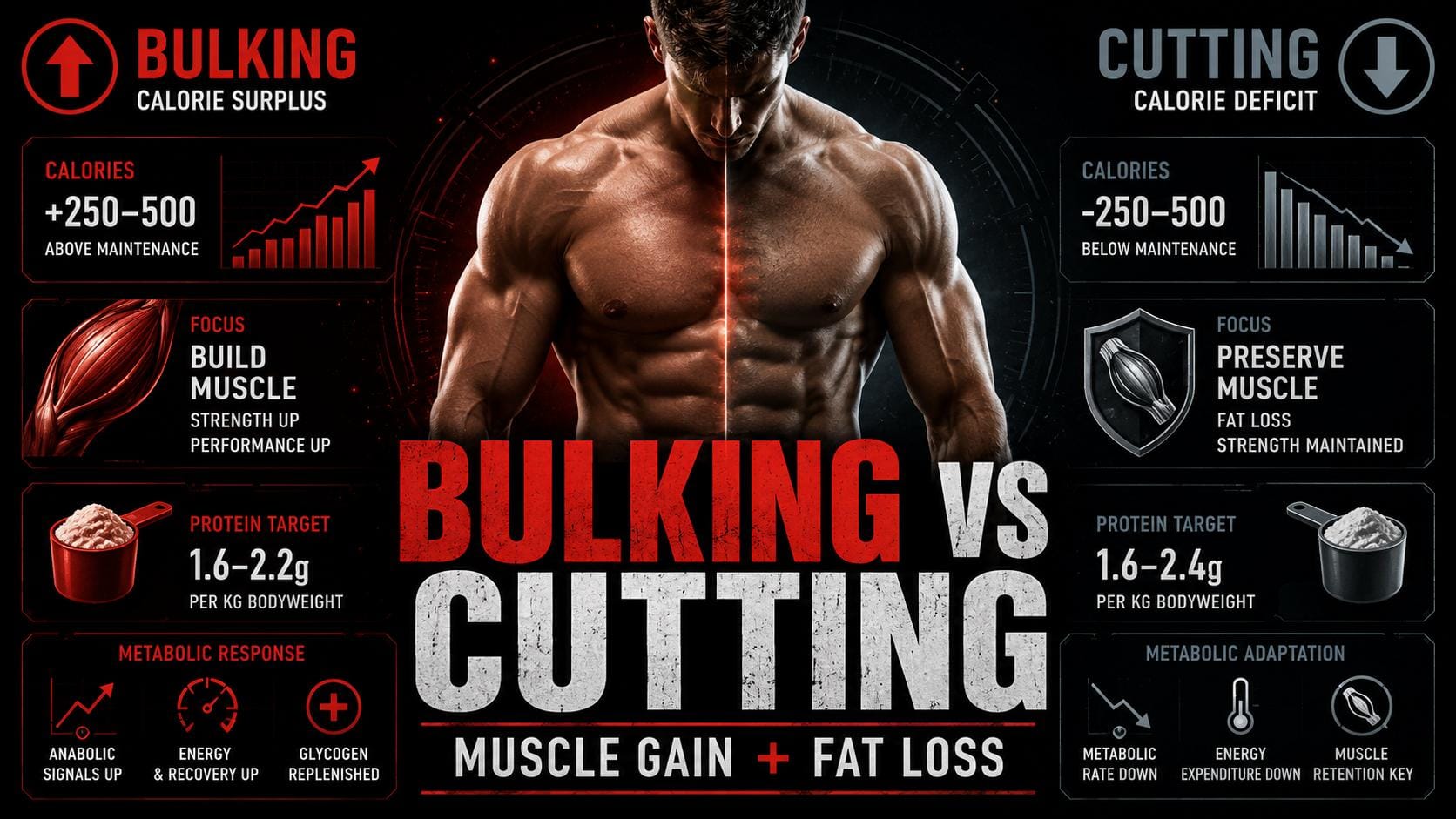 Bulking vs Cutting Nutrition