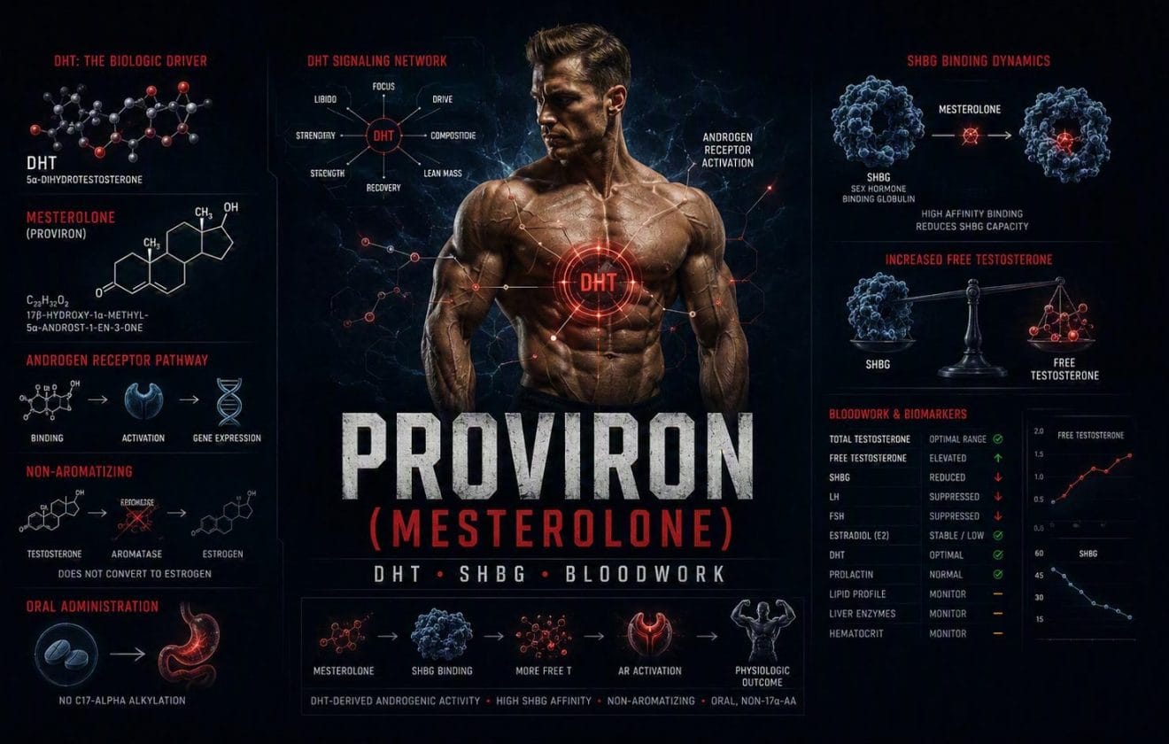 Proviron mesterolone guide about SHBG binding DHT activity and bloodwork