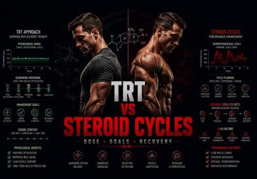 TRT versus steroid cycles guide about dosing goals recovery and bloodwork