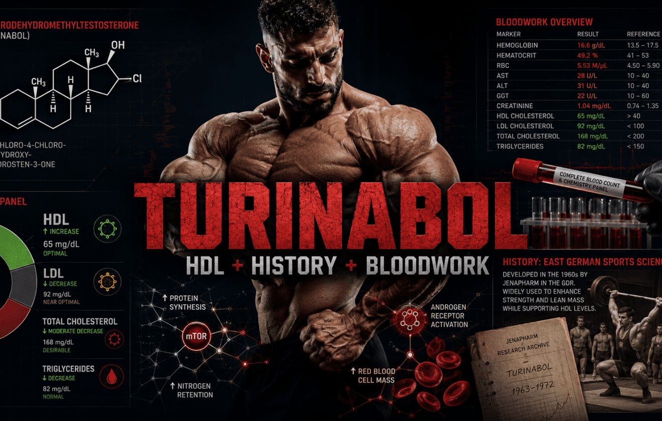 Turinabol preview image about HDL suppression and bloodwork