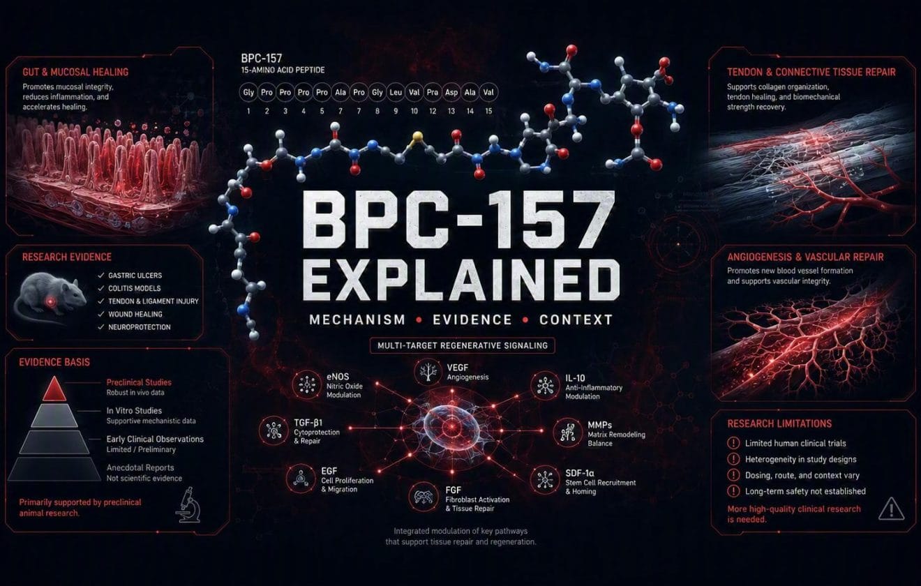 bpc-157 peptide what is it mechanism of action Pentadecapeptide BPC 157 Enhances the Growth Hormone Receptor Expression in Tendon Fibroblasts BPC-157 10mg Guide | Research