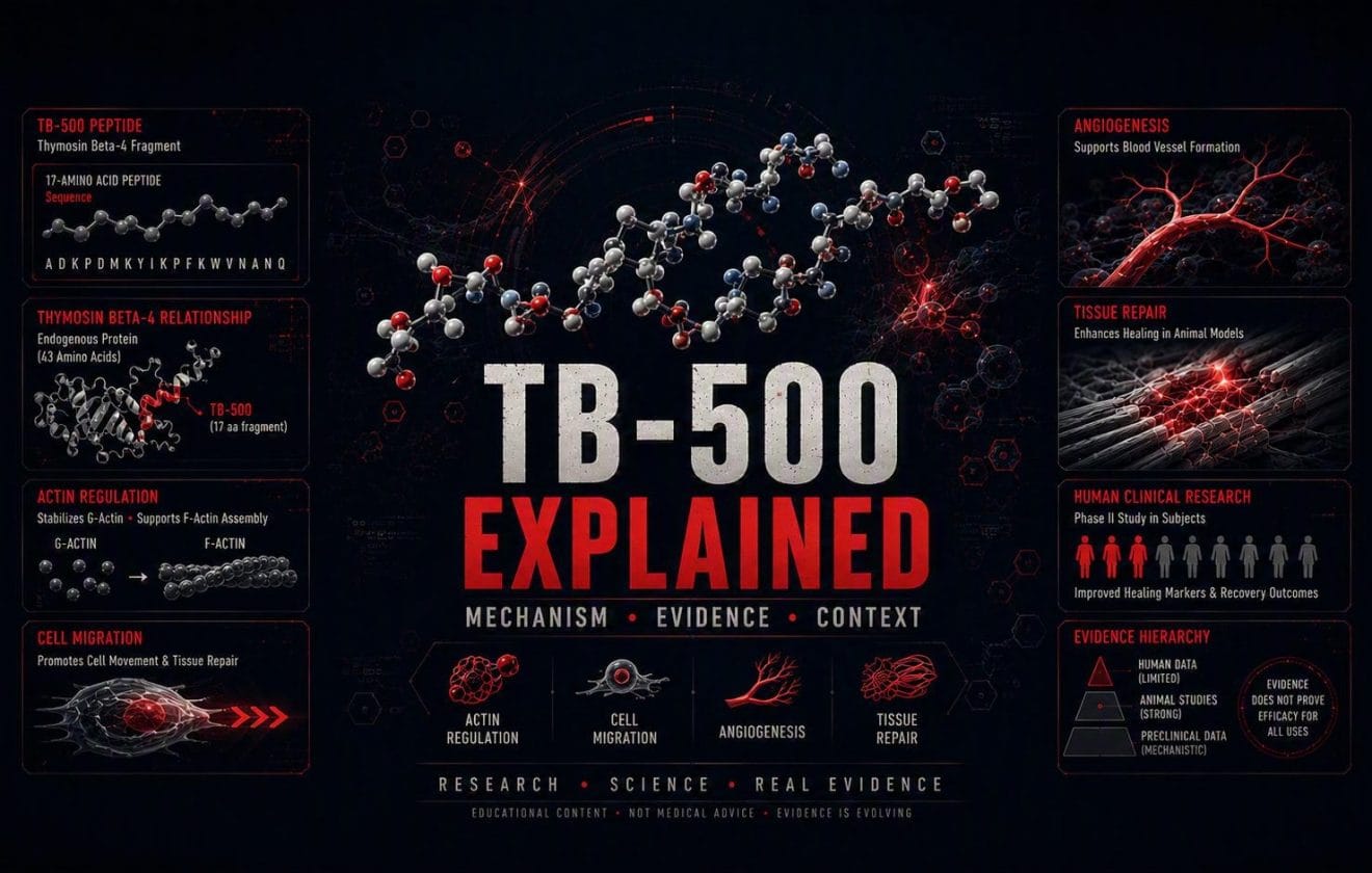 TB-500 explained guide about thymosin beta 4 actin regulation and research evidence