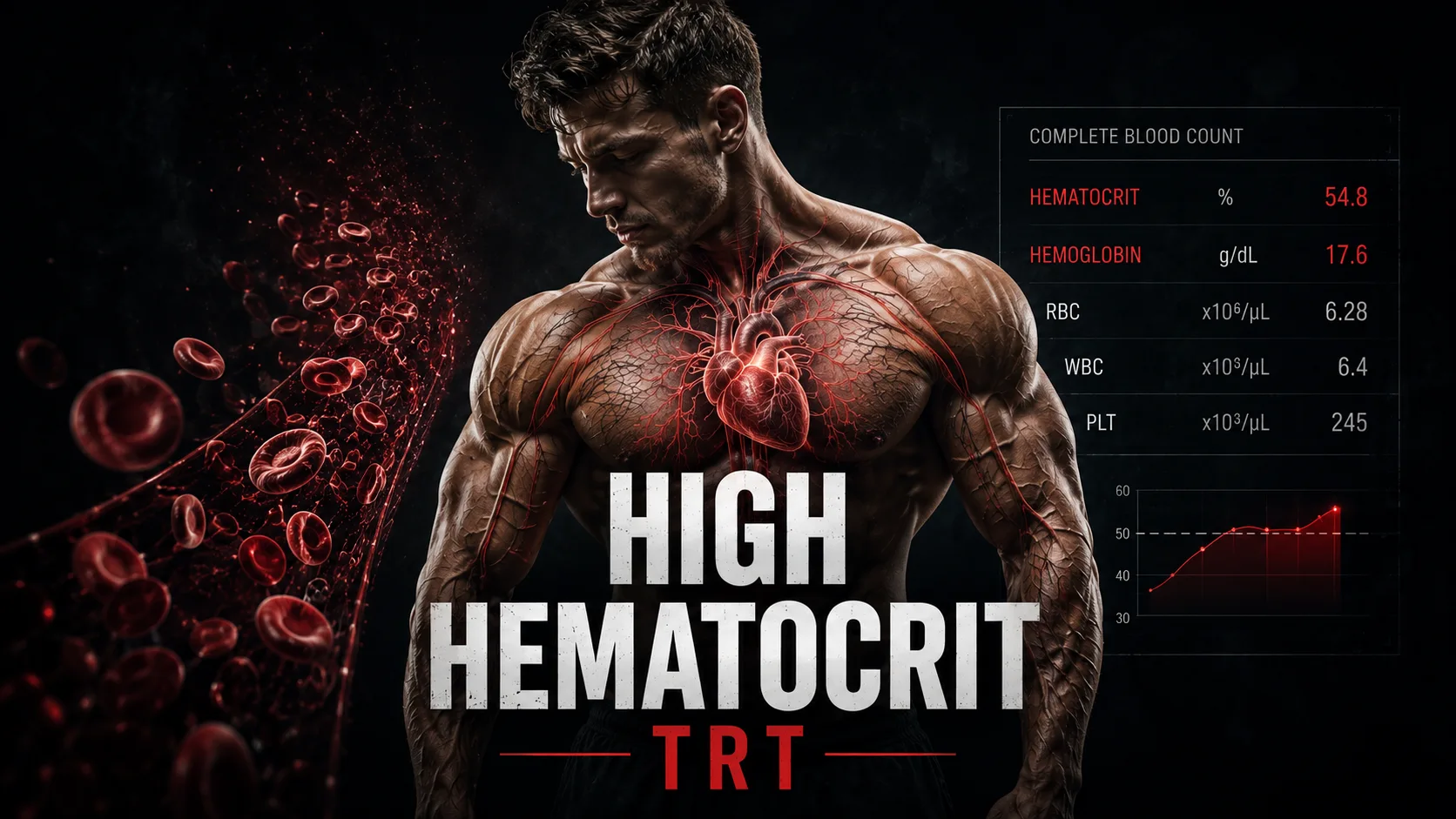high hematocrit on TRT hemoglobin blood viscosity donation