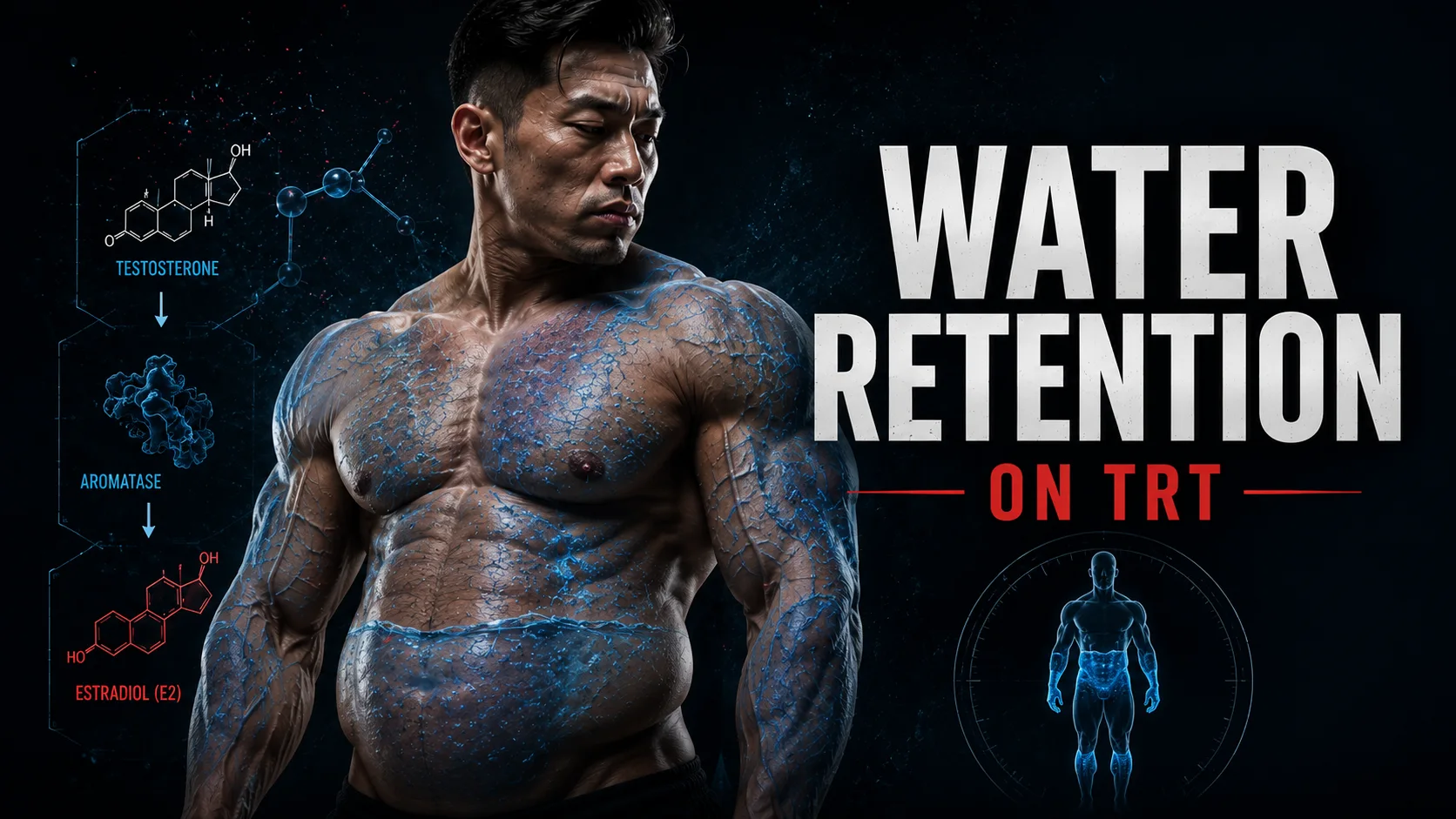 water retention on TRT bloating estradiol sodium timeline