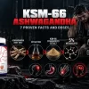 ksm 66 ashwagandha with Nootropics Depot 300 mg bottle, root-only extract, 5% withanolides and studied dose